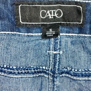 Cato Asymmetrical Denim Skirt - Blue